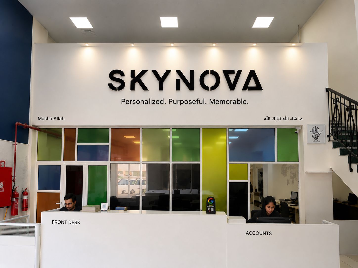 Inside the SkyNova custom printing studio in Dubai